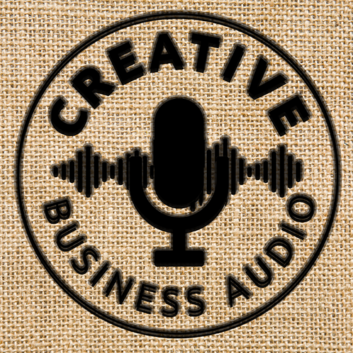 Creative Business Audio Logo branded into burlap sack material