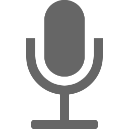 An icon of a microphone